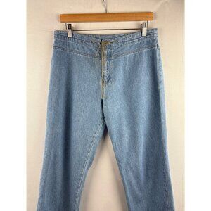 Womens GNW Light Blue Denim Pants Size 10 Cotton Drawstring Waist